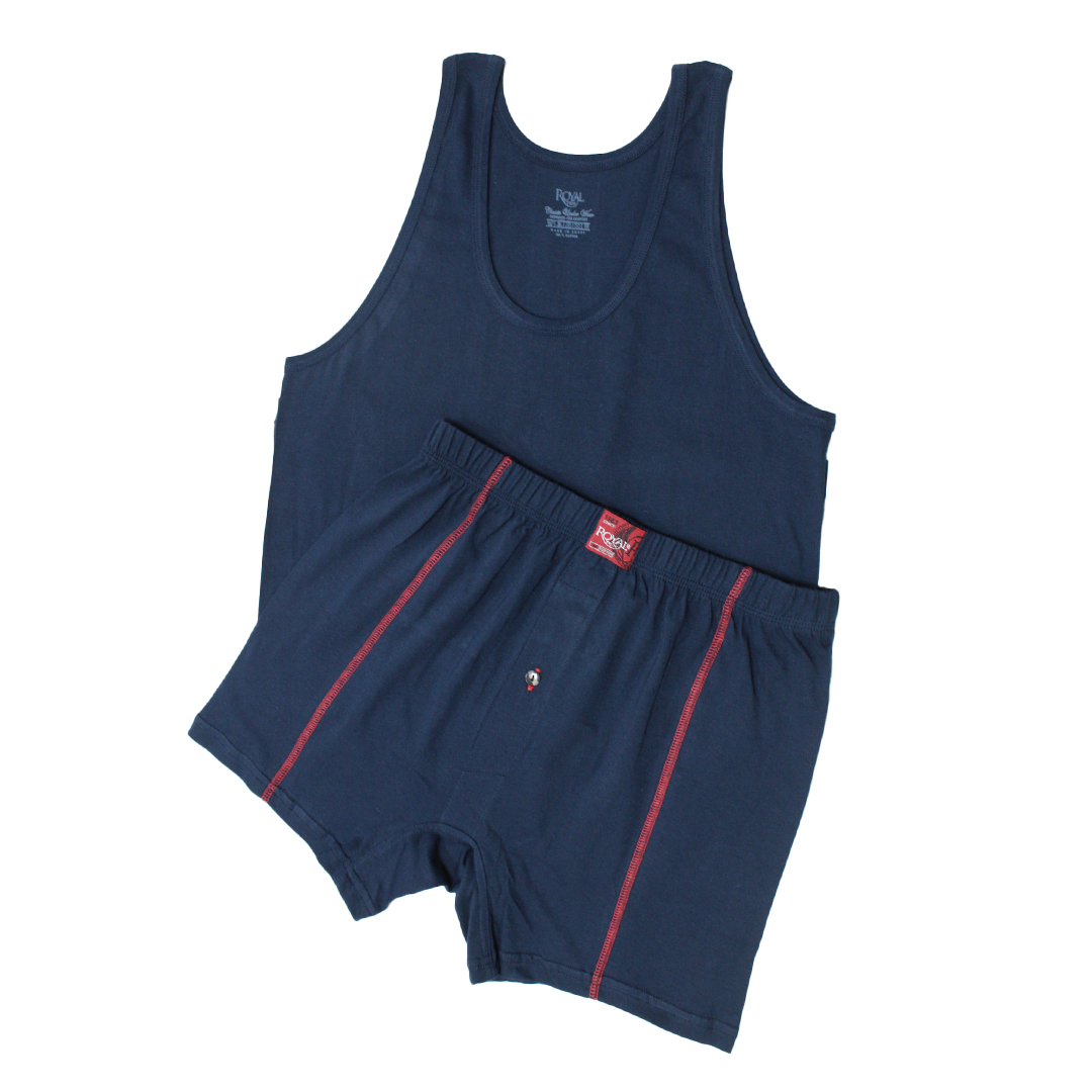 Navy Blue Cotton Set